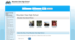 Desktop Screenshot of mountainviewhighschoolalumni.com