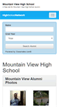 Mobile Screenshot of mountainviewhighschoolalumni.com