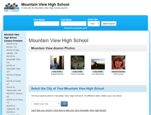 Tablet Screenshot of mountainviewhighschoolalumni.com